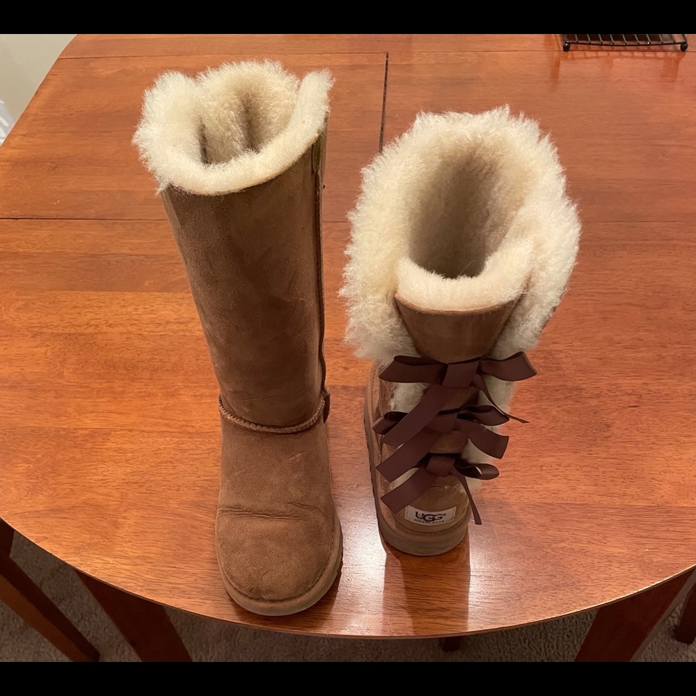 Tan Ugg Bailey Bow Tall Boot